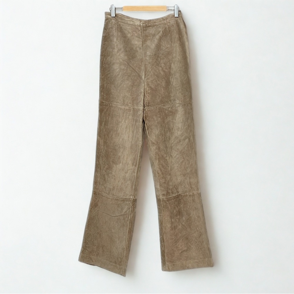🤎 Vintage Max Mara “Weekend” Genuine Leather Pants – Fits XXS / 00